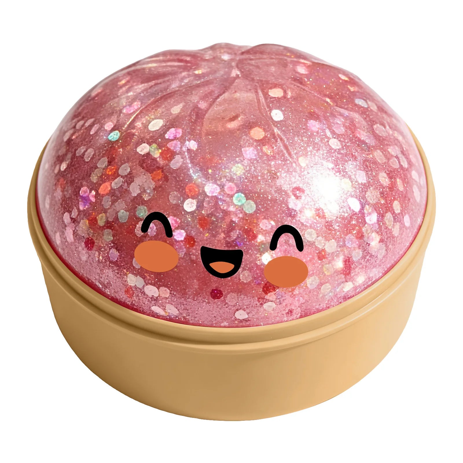 2026 Squishy Dumpling Steamer Bun Crystal Slow Rebound Squeeze Stress Relief Toy Food Shape Fidget Fun Gifts Ornament