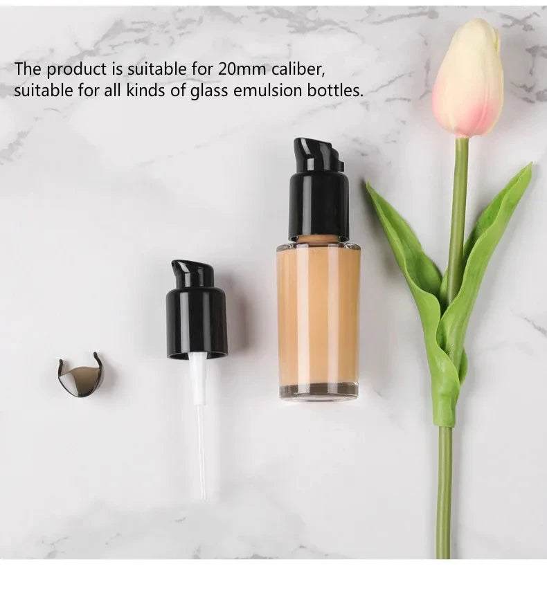 1Pc Dispenser Pump Press Liquid Foundation for 30ml Cosmetic No Leaking Indenter Replace Makeup Tool Full Use Beauty Accessories