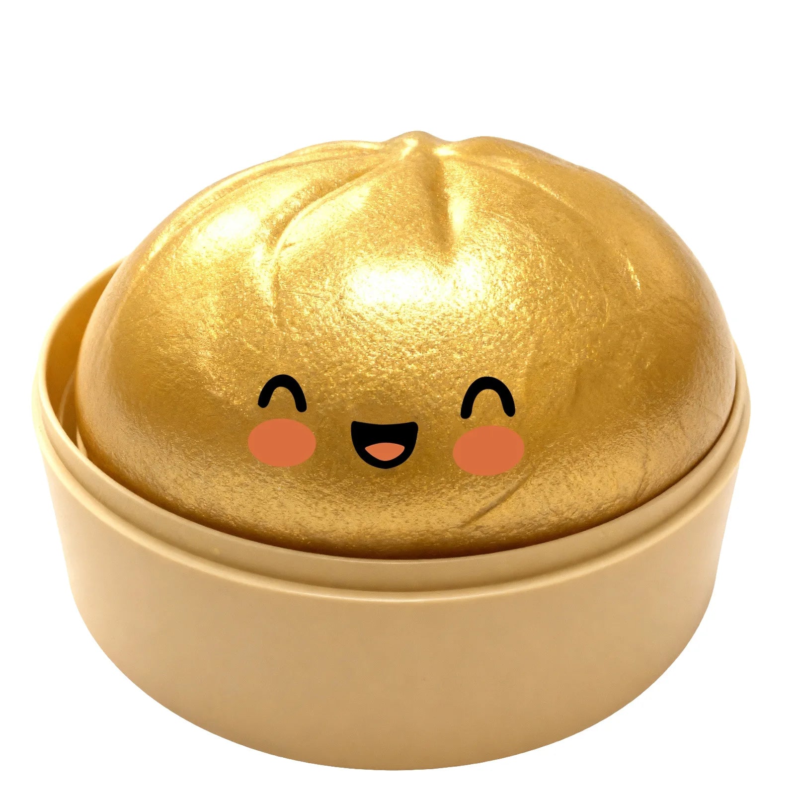 2026 Squishy Dumpling Steamer Bun Crystal Slow Rebound Squeeze Stress Relief Toy Food Shape Fidget Fun Gifts Ornament