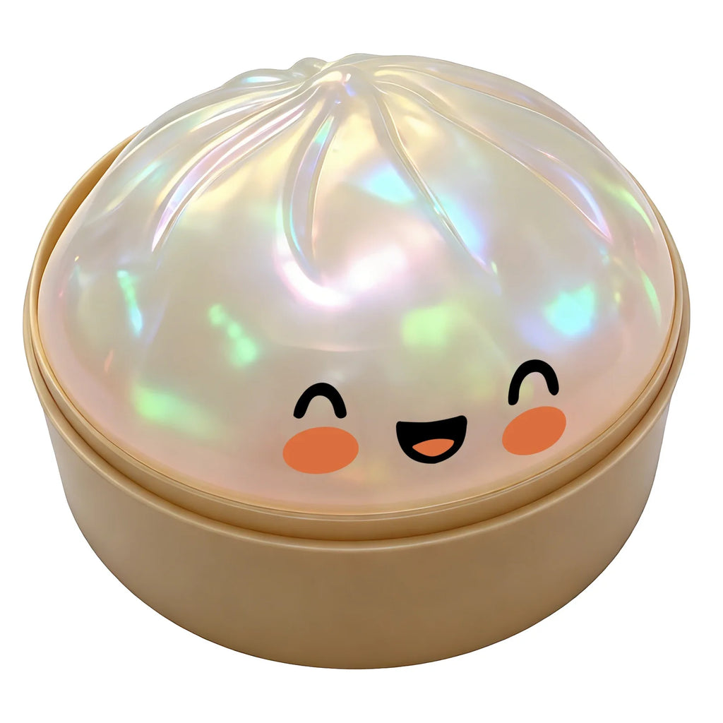 2026 Squishy Dumpling Steamer Bun Crystal Slow Rebound Squeeze Stress Relief Toy Food Shape Fidget Fun Gifts Ornament