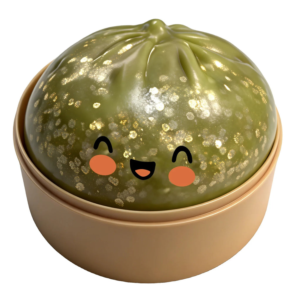 2026 Squishy Dumpling Steamer Bun Crystal Slow Rebound Squeeze Stress Relief Toy Food Shape Fidget Fun Gifts Ornament