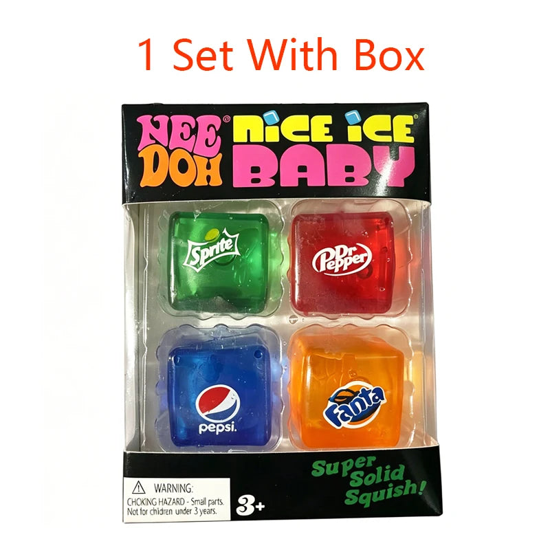 Squishy Schylling NeeDoh Nice Cube Sensory Squeeze *Toy Super Squish Stress Relief/ Anxiety Sensory* Tool Stress Reliever Toys